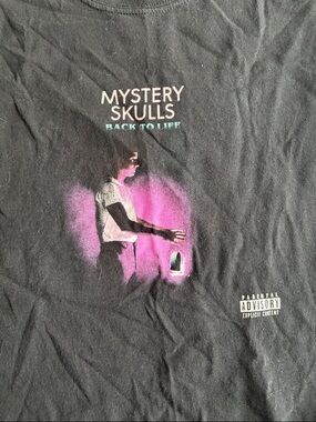 Mystery Skulls "Back to Life" Black Graphic Tee